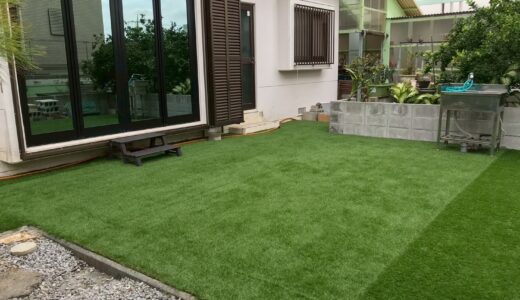人工芝工事（西原町）